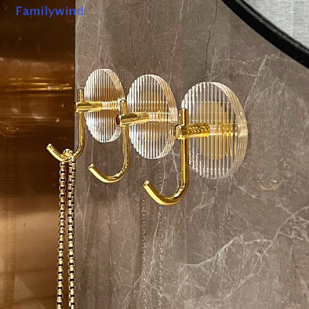 1 Móc Treo Chìa Khóa / Khăn Tắm Dán Tường Bằng Acrylic Không Đục Lỗ