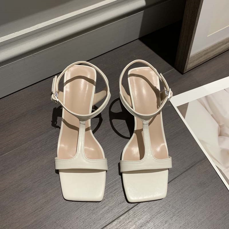Sandal Cao Gót Hở Ngón Mũi Vuông Phong Cách Roman Thời Trang Mùa Hè Mới 2023 Dành Cho Nữ