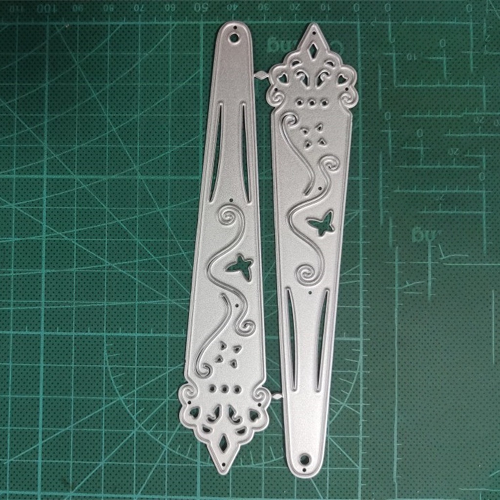 Kfr KFR✧Khuôn Cắt Giấy Kim Loại Hình Quạt DIY Có Thể Tái Sử Dụng