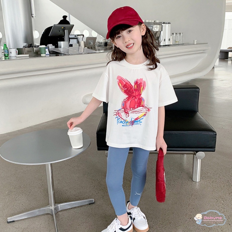 Áo Thun Tay Ngắn Thoải Mái Chất Lượng Cao Dễ Thương Cho Bé Gái