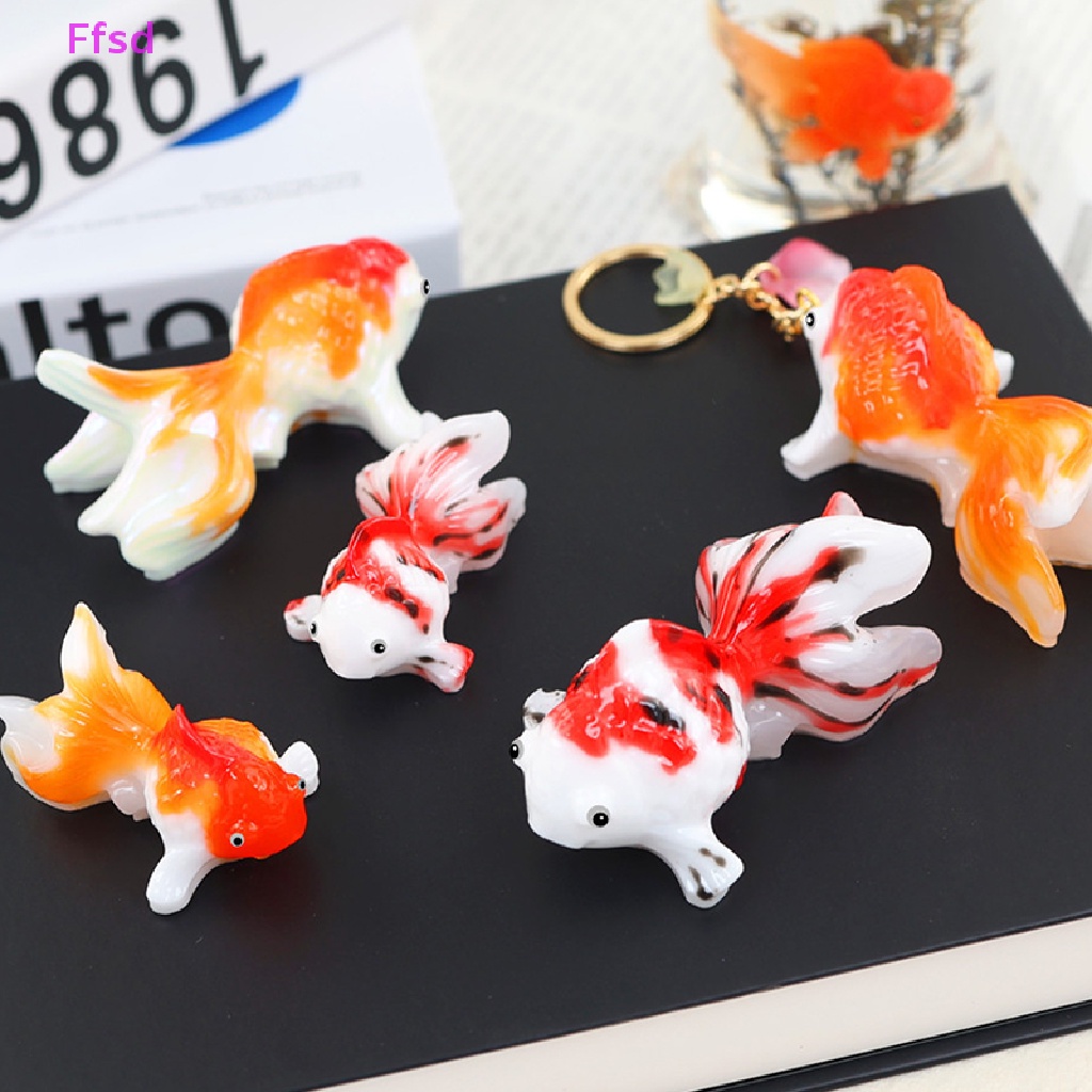 Bộ 2 Khuôn Silicone Hình Cá Vàng 3D Làm Trang Sức DIY