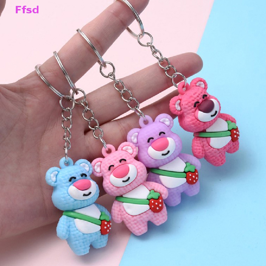 {Ffsd} Móc Chìa Khóa Xe Hơi / Túi Xách Hình Búp Bê Lotso Hoạt Hình Toy Story Sáng Tạo Làm Quà Tặng Cho Trẻ Em