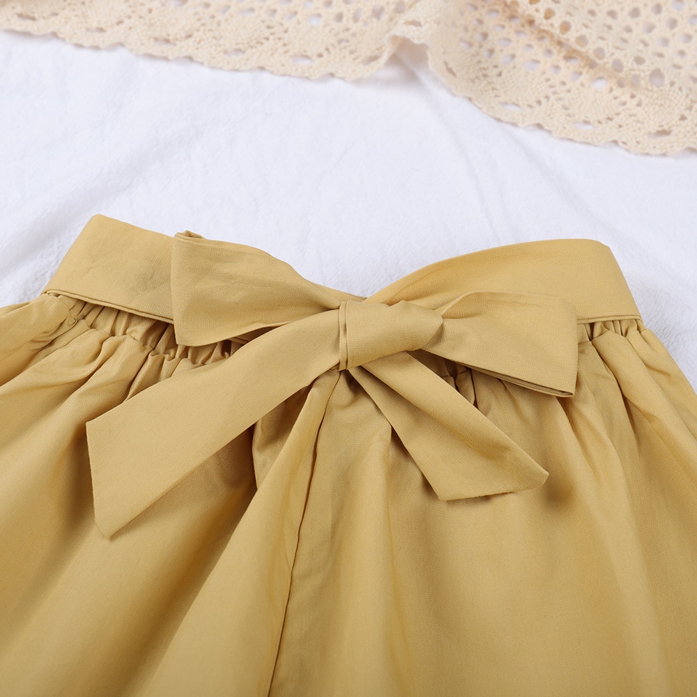 Set đồ mùa hè 2 món BEAR LEADER gồm áo thun và quần ngắn in hoa phong cách Hàn Quốc 2023 cho bé gái 2-6 tuổi