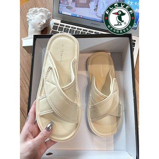 Dép sandal đế bằng thời trang mùa hè hàng mới 2023 dành cho mẹ bầu