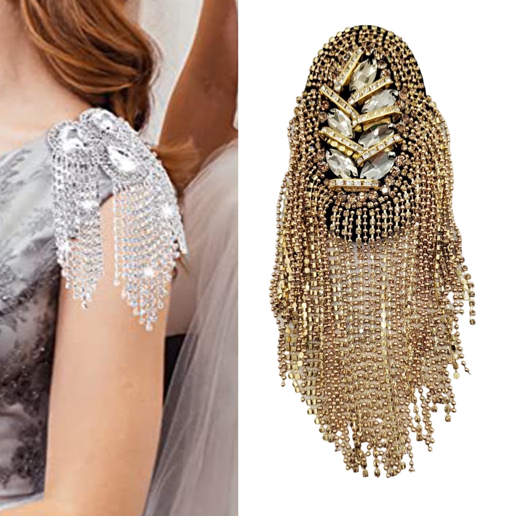 Ghim Cài Áo Dạng Chuỗi Hạt Phối Tua Rua Độc Đáo Thời Trang DIY