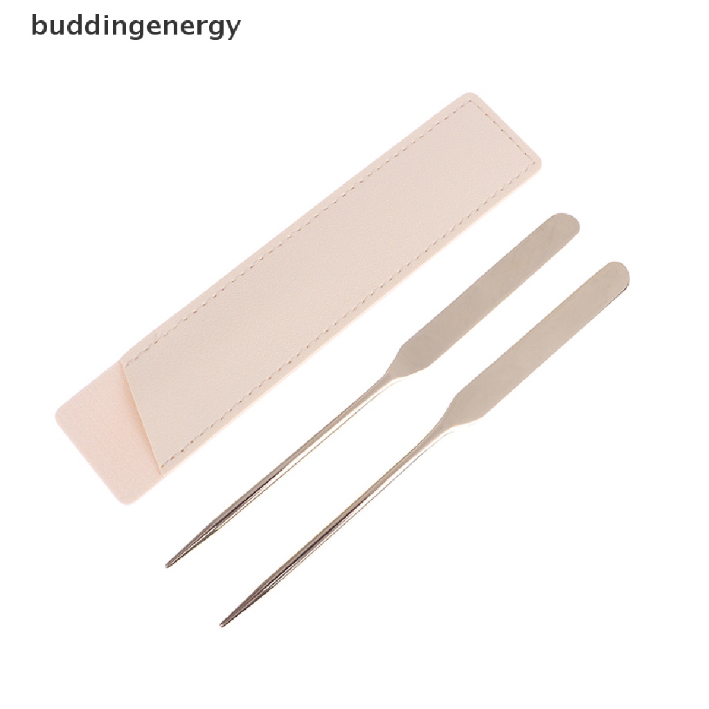 1 Que Trộn Phấn Trang Điểm Hai Đầu Bằng Thép Không Gỉ