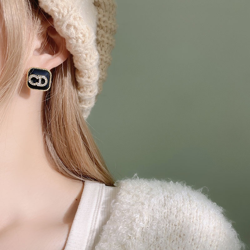 Bông Tai Bạc S925 Hình Chữ Cái Đơn Giản Thời Trang 2023 Cho Nữ