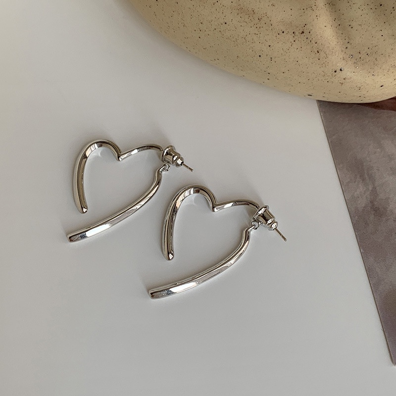 Bông Tai Dạng Vòng Hình Trái Tim Nhỏ Đơn Giản Thời Trang 2023 Cho Nữ