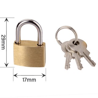 Small Copper Padlock Wolf Head Brass Lock Small Locks Door Locks With 3 Keys