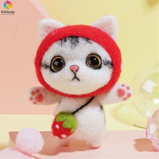 Bộ Dụng Cụ Đan Len Thủ Công Hình Mèo Dễ Thương