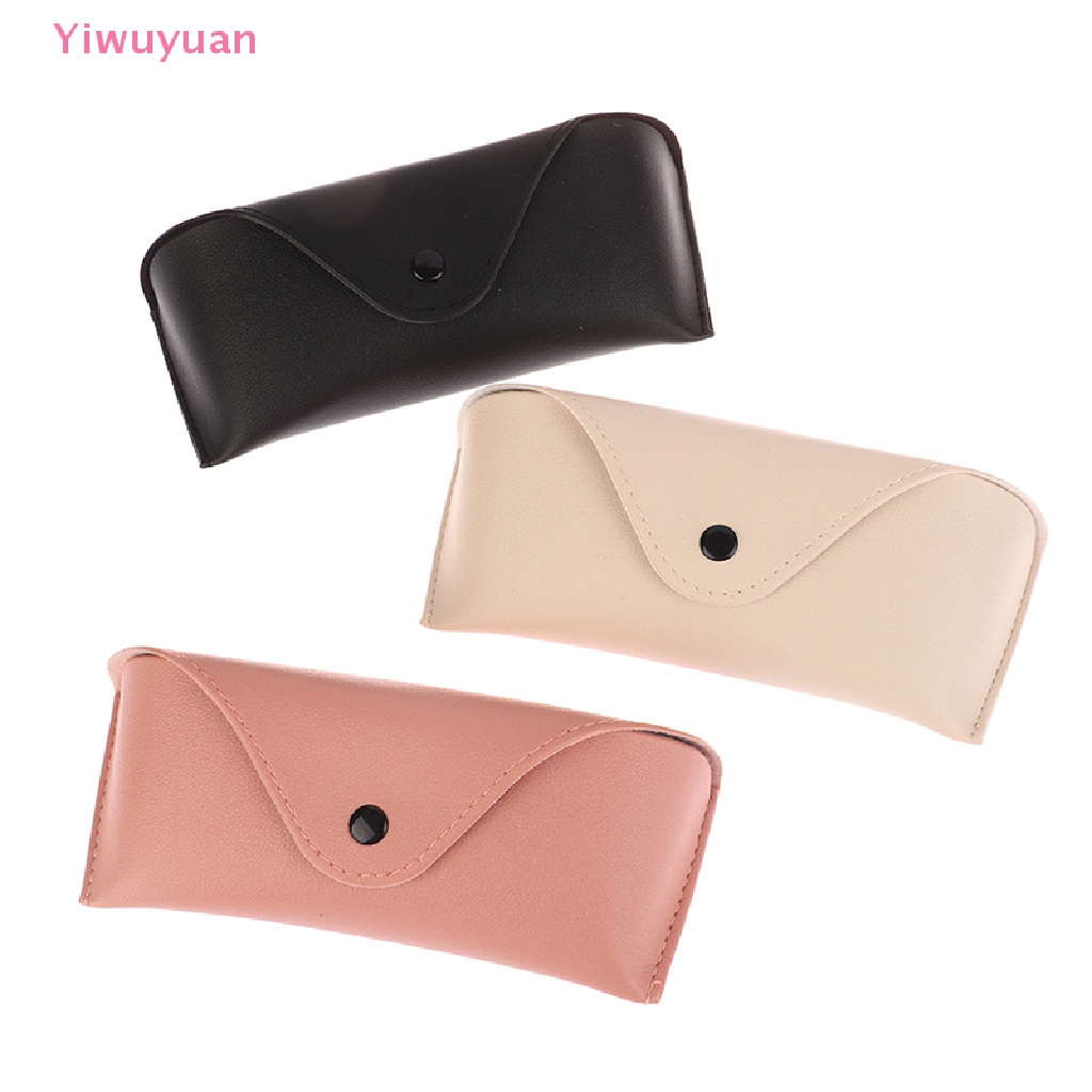 1 Túi Da Đựng Mắt Kính Màu Trơn Mới