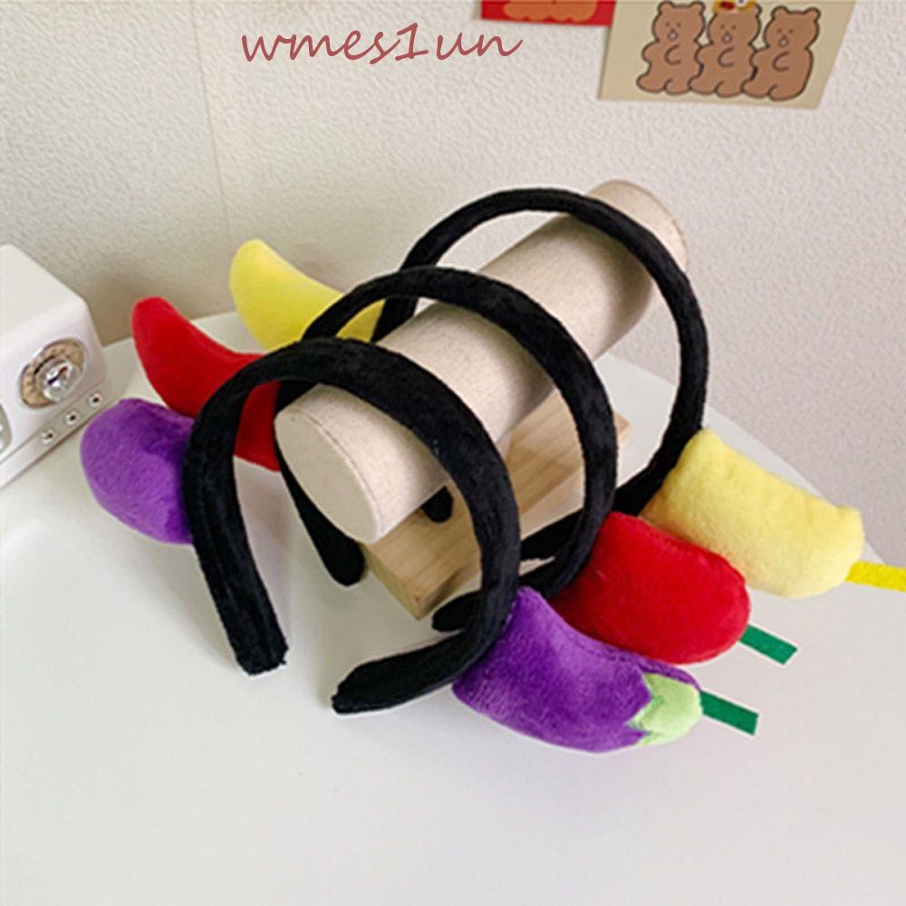 Băng Đô Cài Tóc Rửa Mặt Họa Tiết Rau Củ Quả Vui Nhộn Chống Trượt WMES15H Cho Nữ