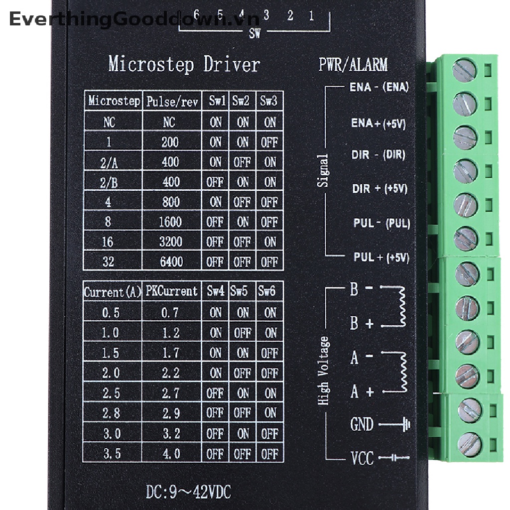 Mạch Điều Khiển Động Cơ Bước TB6600 4A 9~42V TTL 32 Micro-Step CNC 1 Axis vn