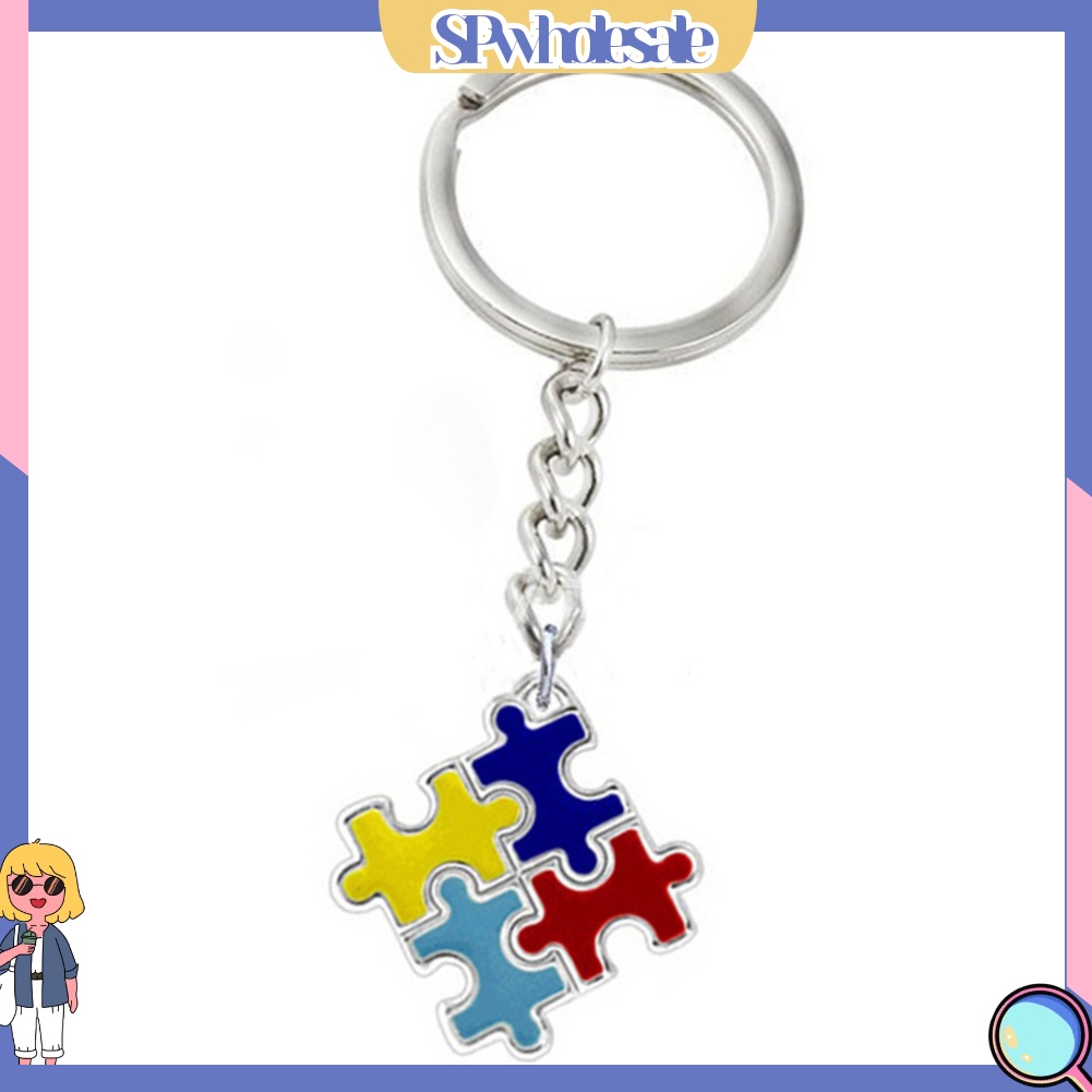 <SPwholesale> Móc Khóa Xe Hơi Đồ Chơi Nhận Thức Tự Kỷ Đầy Màu Sắc Unisex