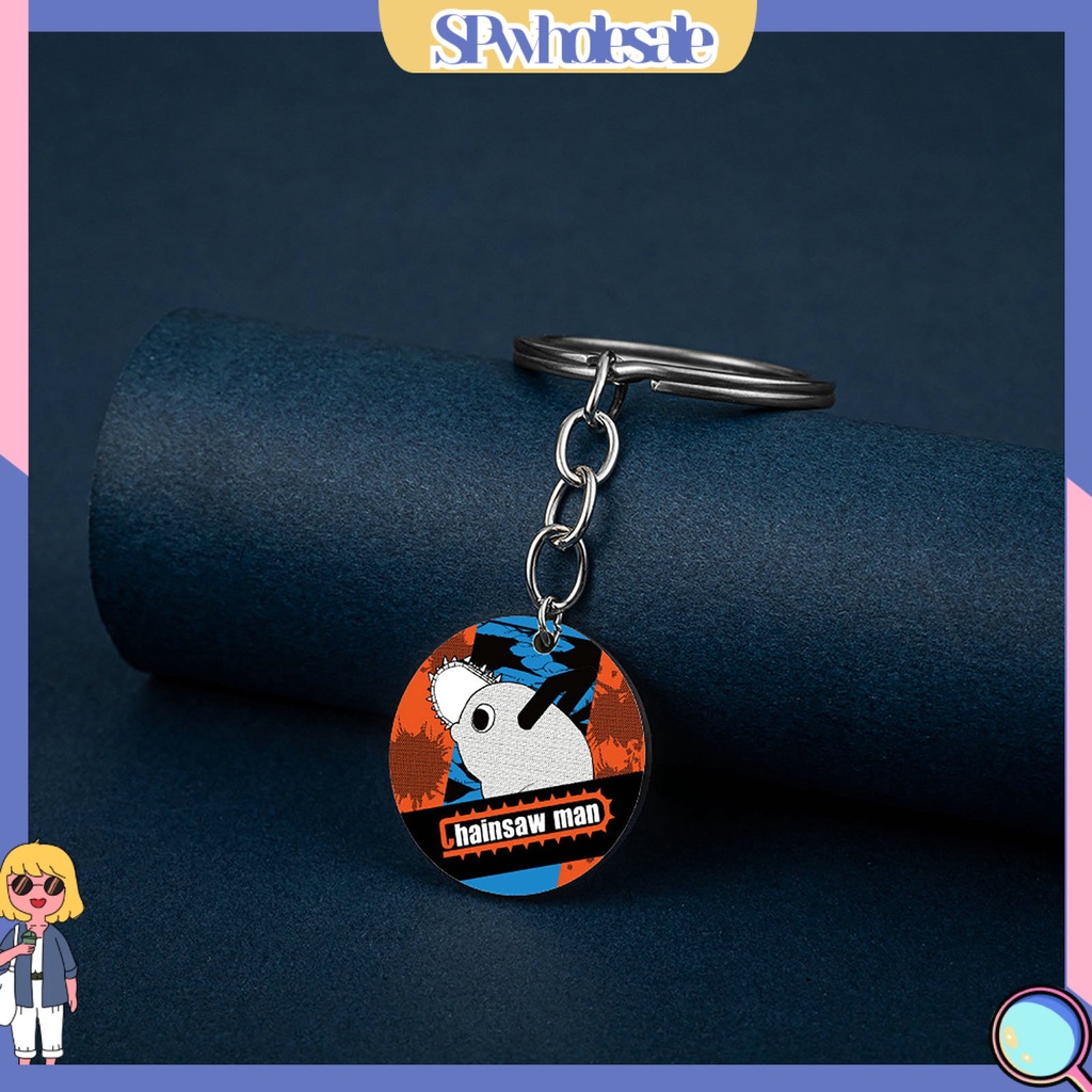 <SPwholesale> Móc Khóa Hình Nhân Vật Hoạt Hình Anime Bằng Thép Không Gỉ