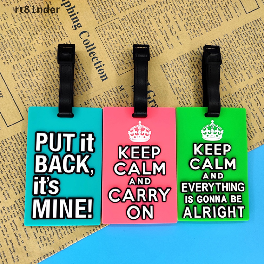 Rt Thẻ Ghi Thông Tin Hành Lý Bằng Nhựa PVC In Chữ Sáng Tạo Thời Trang