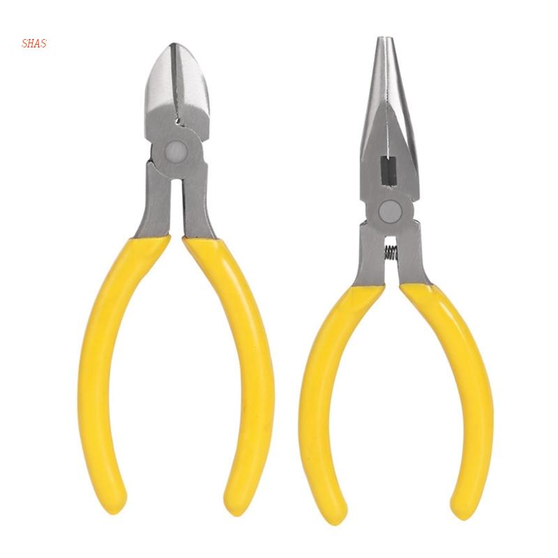 Kìm Cắt Dây Điện Mũi Tròn Dài Chuyên Dụng