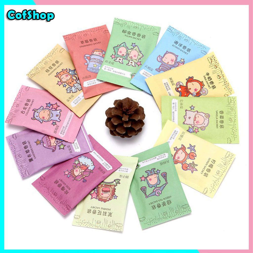 PVN58967 Túi Thơm Mini 12 Cung Hoàng Đạo Để Tủ Quần Áo, Giày Dép