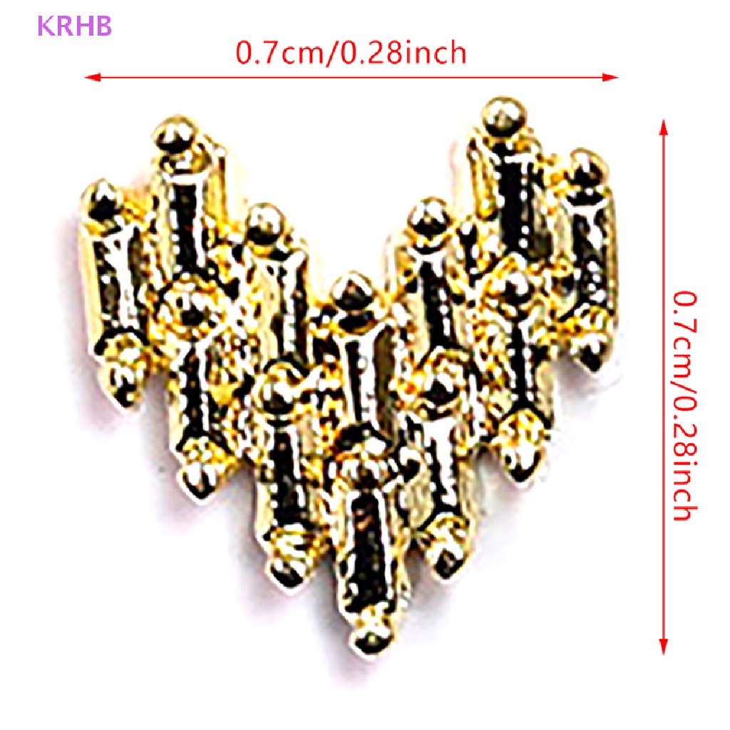 Set 10 Hạt Cườm 3D Lấp Lánh Dùng Trang Trí Móng Nghệ Thuật DIY Mới