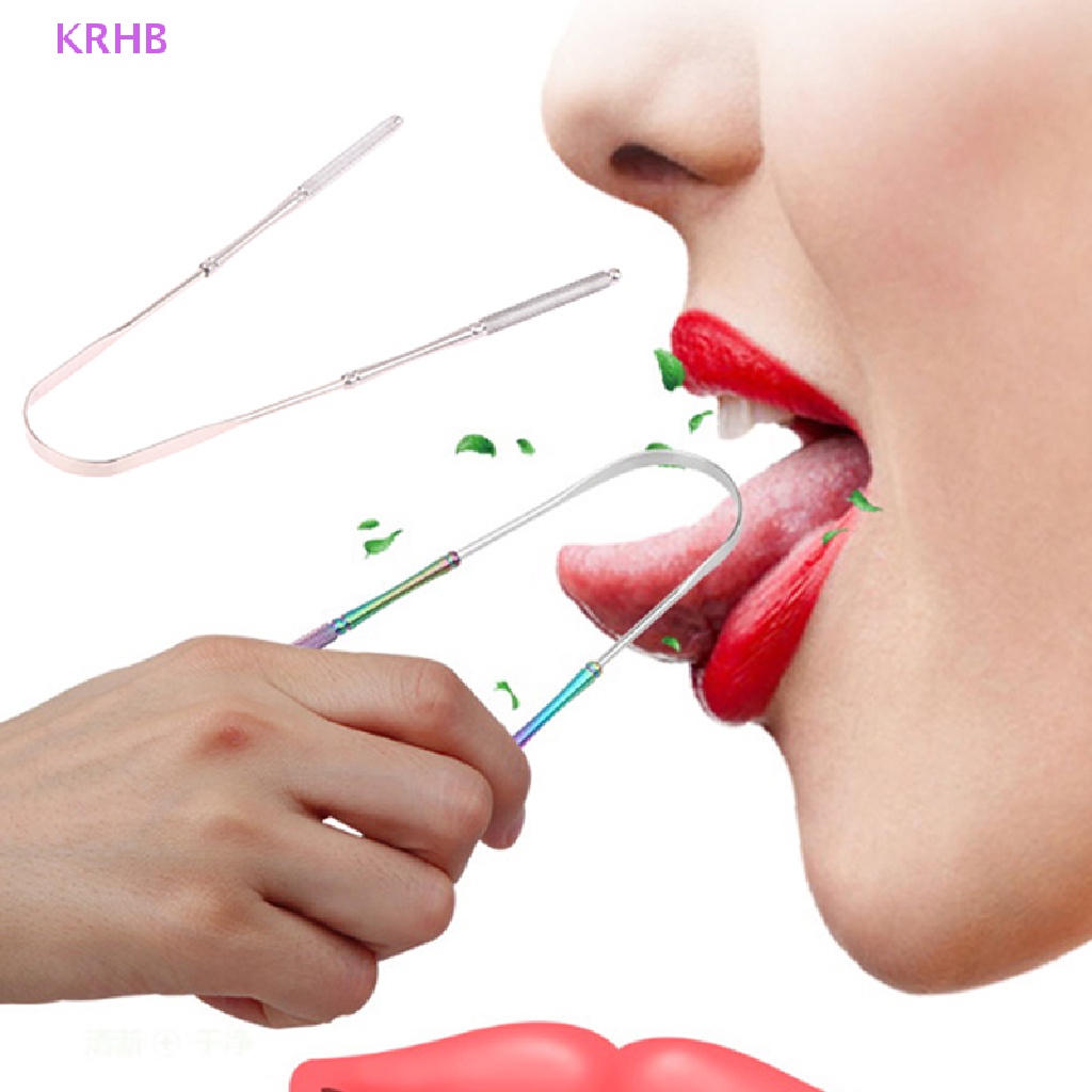 1 Dụng Cụ Nạo Lưỡi Bằng Thép Không Gỉ Mới