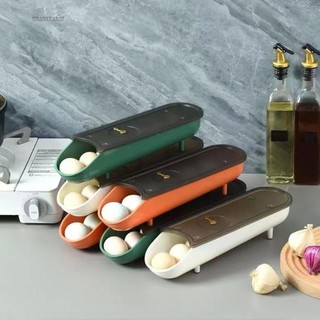 【GRCEKRIN】Egg Rack Family Food Storage Containers Kitchen Organization Egg Storage Box