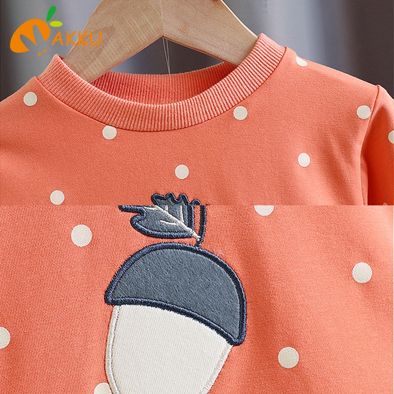 Đầm sweater Dệt Kim Tay Dài Kẻ Sọc Thời Trang Mùa Thu Cho Bé Gái