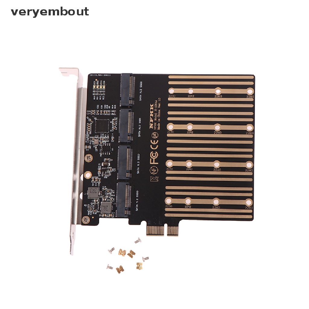 Bộ ĐiềU HợP PCIE Sang M2 PCI Express X1 3.0 4 CổNg B Key M.2 NGFF SATA SSD Chuyên DụNg