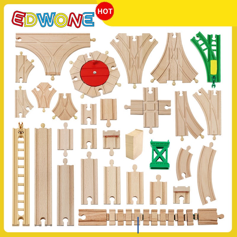 Đồ Chơi Lắp Ráp Đường Ray Xe Lửa Thomas Bằng Gỗ Chất Lượng Cao DIY