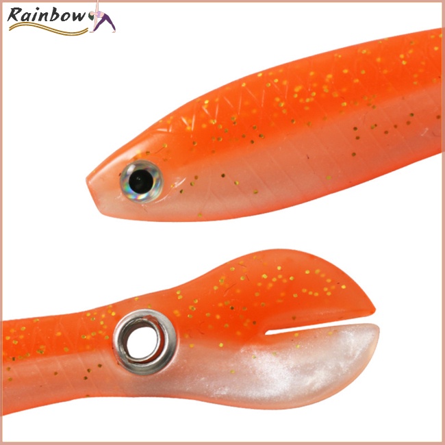 Set 5 Mồi Câu Cá Giả Bằng Cao Su Mềm Nhiều Màu Sắc