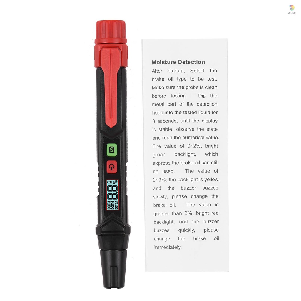 Bút Kiểm Tra Dầu Phanh HABOTEST HT662 Màn Hình LCD Kỹ Thuật Số Với Đèn Nền 3 Màu Cho Xe Máy