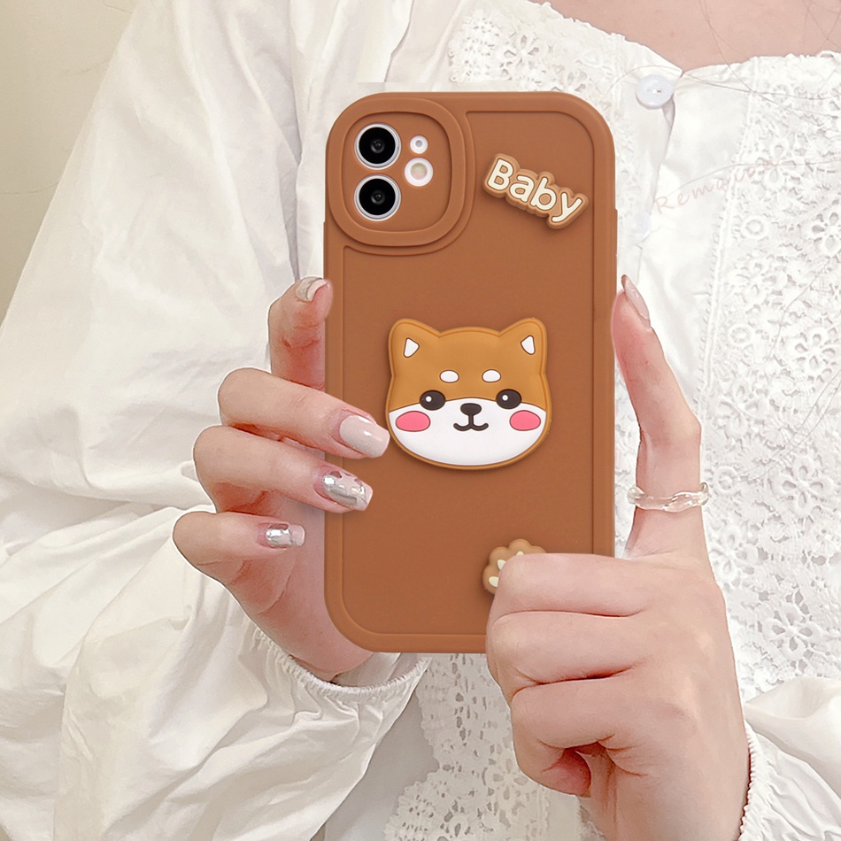 Ốp Điện Thoại Silicon Dẻo Hình Corgi 3D iPhone 11 12 13 14 Pro MAX Plus Mini X XR XS MAX 6 S 7 8 Plus SE 2020 11Pro 12pro 13Pro