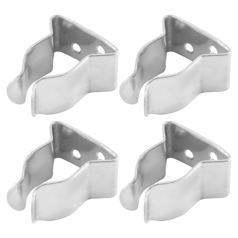Set 4 Móc Kẹp Giữ Lò Xo Bằng Thép Không Gỉ Cho Tàu Thuyền
