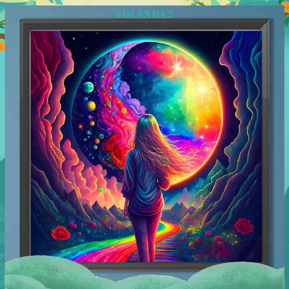 Tranh Đính Đá Kim Cương Toàn Bộ 5D DIY Hình Vẽ Trừu Tượng Trang Trí Nhà Cửa