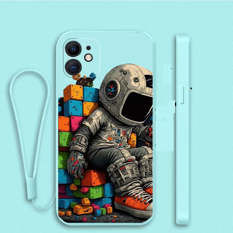 Ốp Điện Thoại Tpu Chống Sốc Hình Phi Hành Gia 3D Cho Poco X5 Pro 5G Redmi Note 12 Pro 11S 5G 12C Xiaomi Mi 12T 12 Lite K60 K50 Ultra