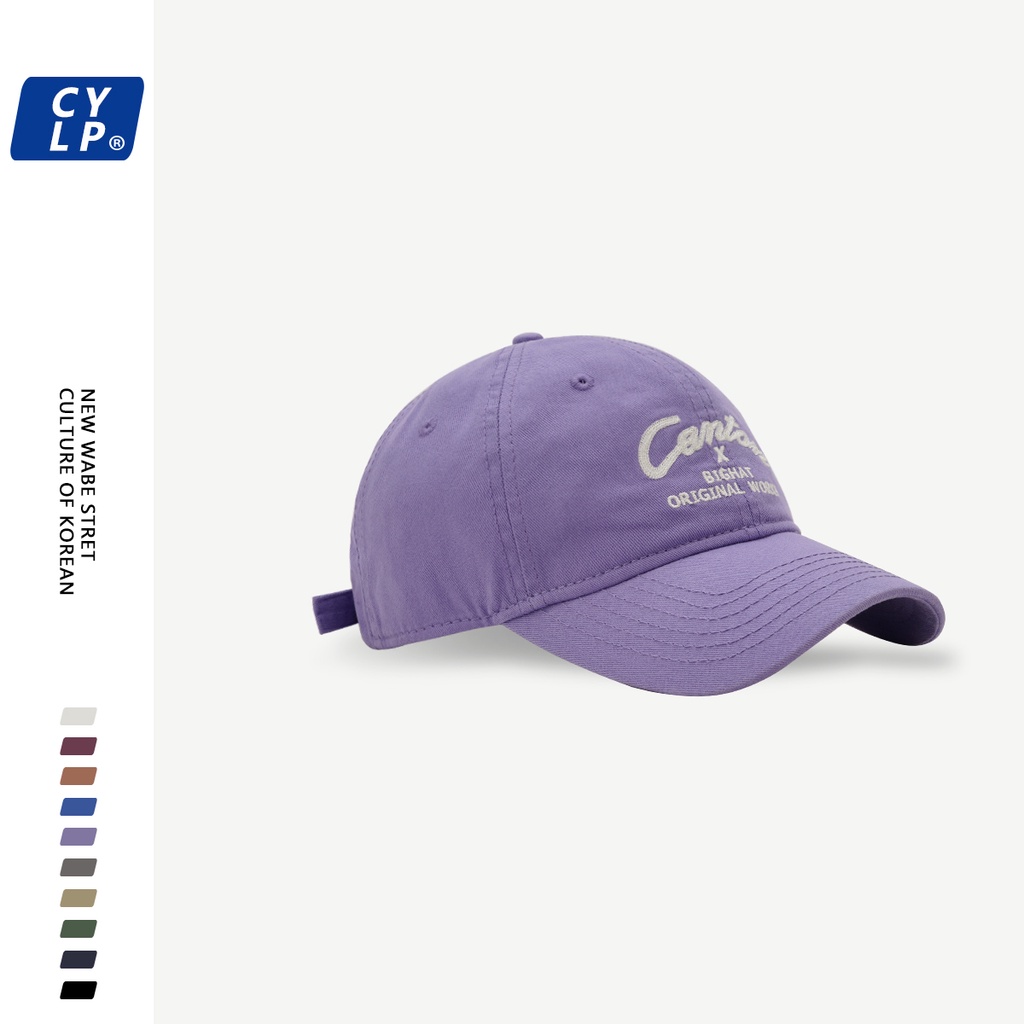 Mũ Lưỡi Trai Thêu Chữ Phong Cách Đường Phố Hàn Quốc Thời Trang