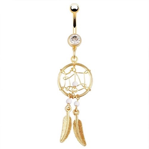 Khuyên Rốn Hình Lưới Giấc Mơ Đính Đá Thời Trang