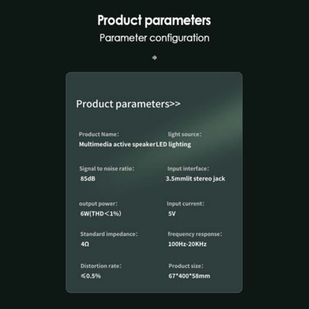 Computer Speakers Wired Speaker PC Soundbar Stereo USB Powered for Laptop Tablet