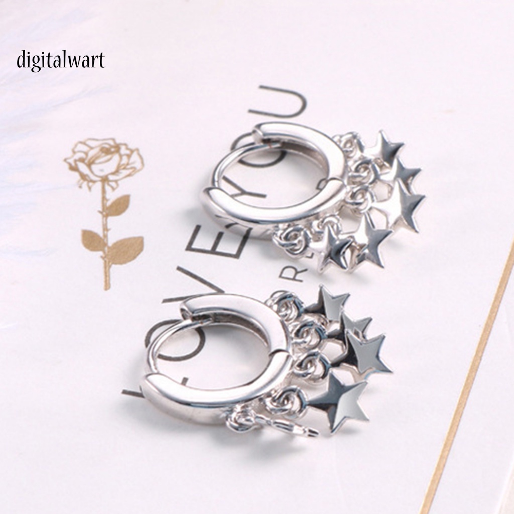 Kỹ Thuật Số| Đôi Bông Tai Dáng Rơi Họa Tiết Ngôi Sao Thời Trang Cho Nữ