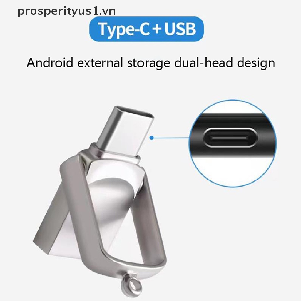 Ổ Đĩa Flash Usb Loại C Mini 1 / 2TB prosperityus1 Bằng Kim Loại