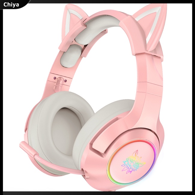 Tai Nghe Onikuma K9 Hình Tai Mèo Có Đèn Led Rgb Dùng Để Chơi Game
