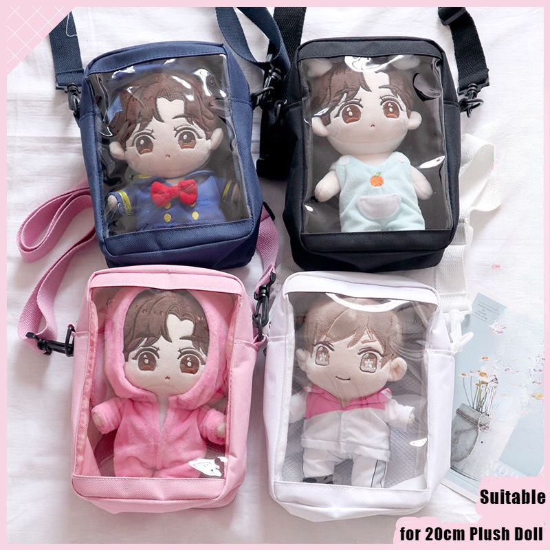 Túi Đeo Chéo Mini 20cm Bằng Vải Canvas Thời Trang Dễ Thương Cho Búp Bê