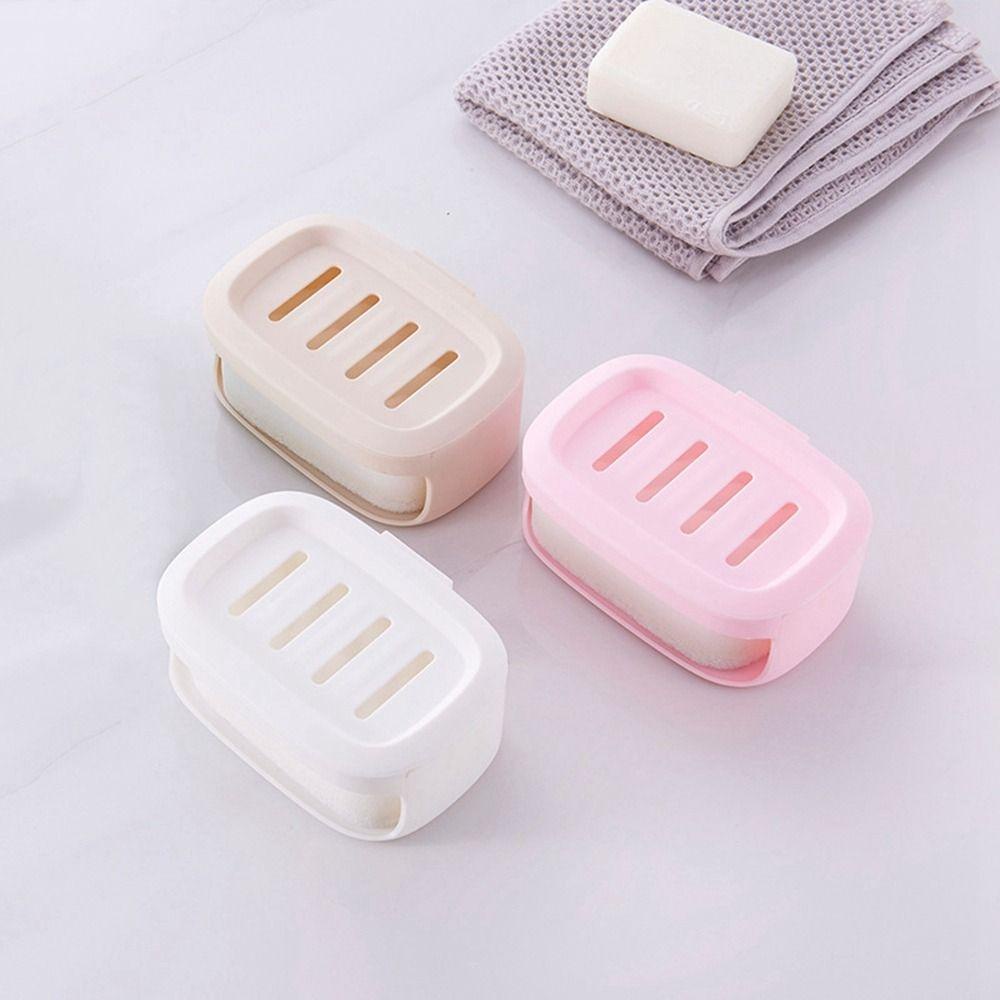 1 Giá Đỡ Xà Phòng Có Rãnh Thoát Nước Tiện Lợi