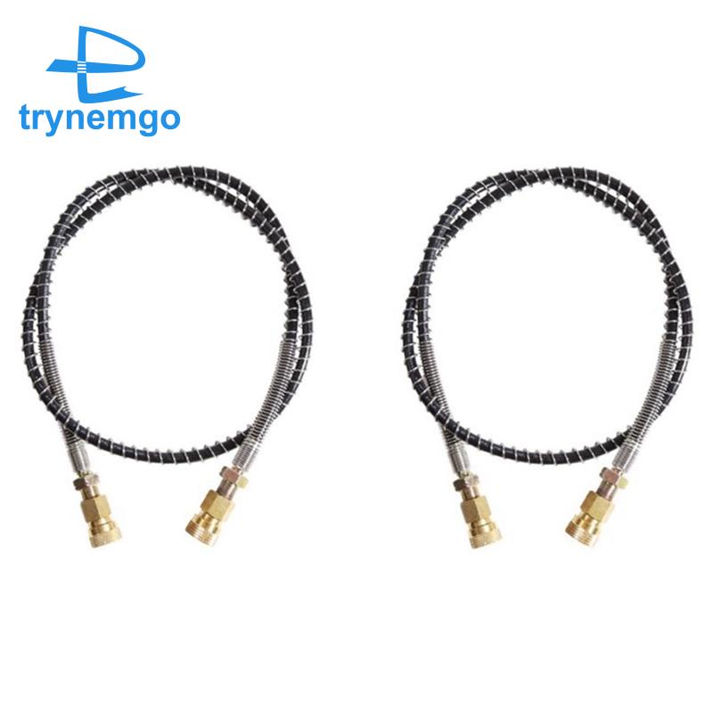 2 Ống Bơm Khí Nén Dài 100cm Bằng Nylon Màu Đen