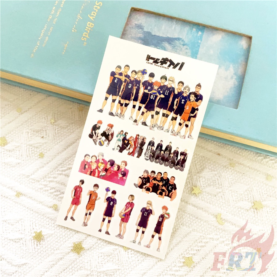 ❣️1 Tấm Anime Haikyuu!! Hình Xăm Dán Tạm Thời Mini Series 02❣️ Hình Xăm Dán Chống Thấm Nước Quyến Rũ