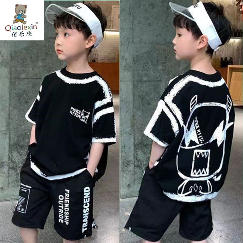 Bộ Đồ Ngắn Tay Thiết Kế Mới Thời Trang Mùa Hè Hàn Quốc 2023 Dành Cho Bé Trai