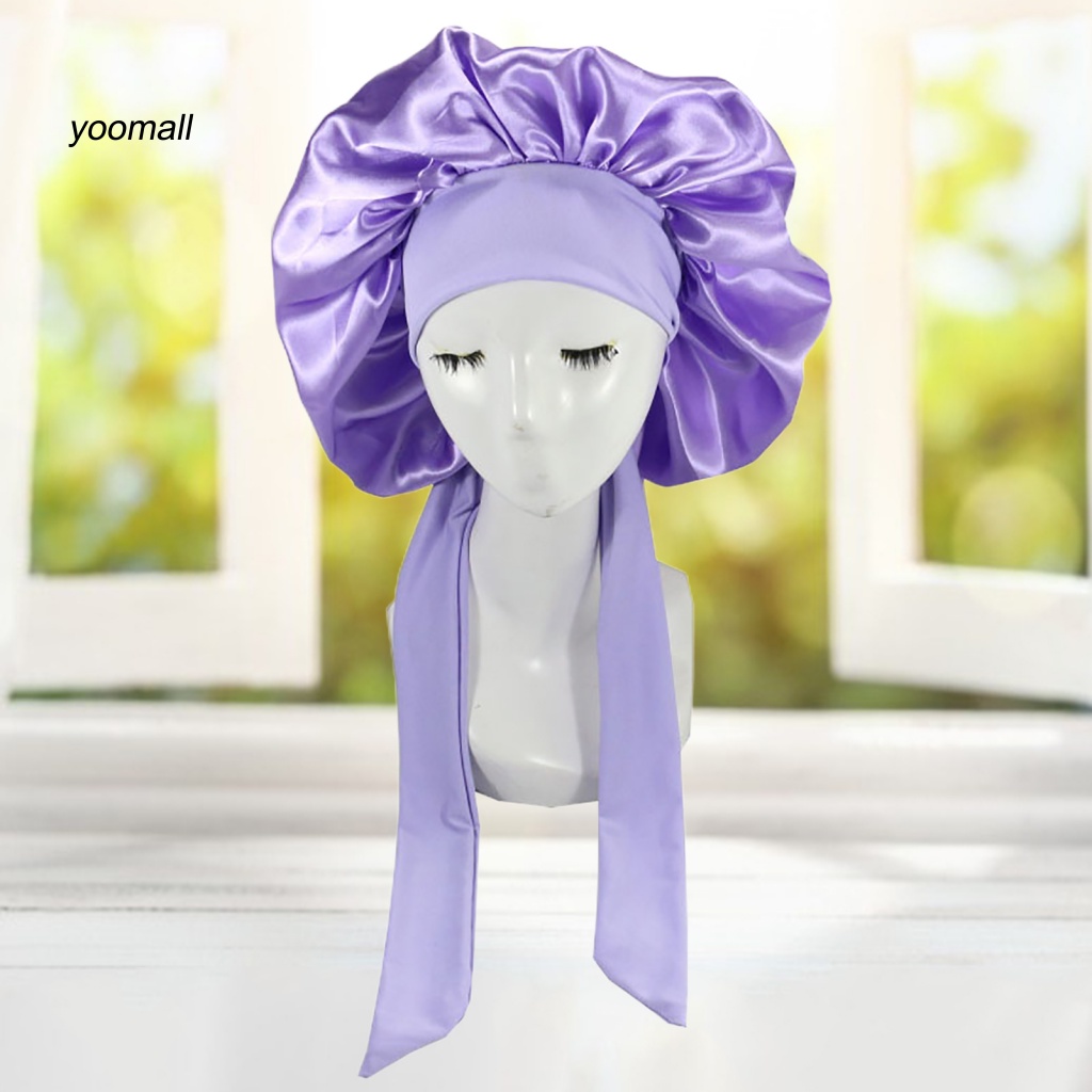 Mũ Trùm Tóc YO / YO / Bằng Lụa Satin Độ Co Giãn Cao Màu Trơn Dành Cho Salon Tóc