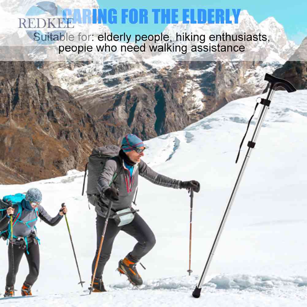 Gậy Leo Núi 5 Khớp Chống Trượt Tùy Chỉnh Tiện Dụng Cho Người Lớn Tuổi
