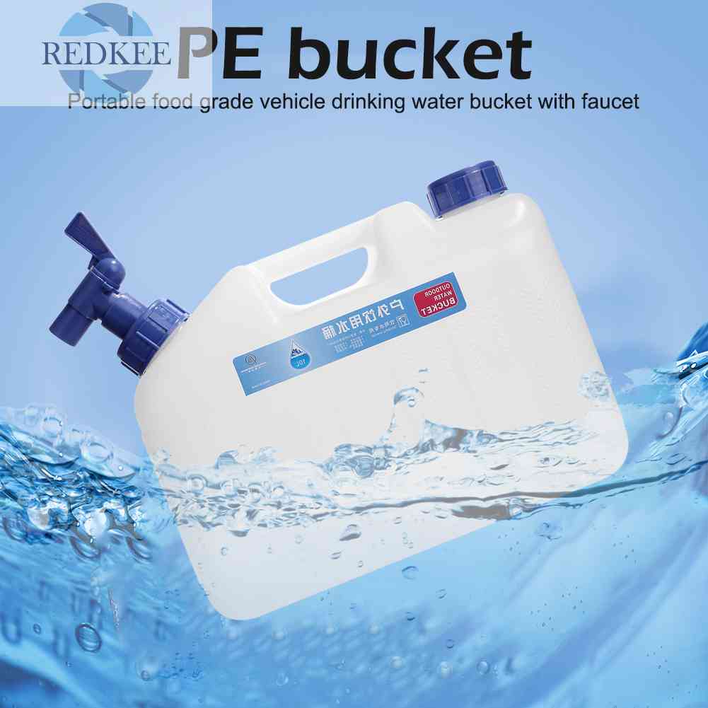 Bình Đựng Nước 15L Kèm Vòi Tiện Dụng Cho Hoạt Động Ngoài Trời Kèm 2 Tay Cầm