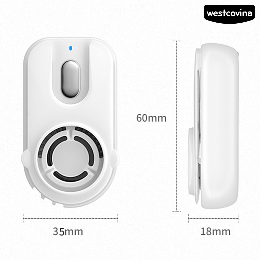 W🅢Quạt 300mAh Có Kẹp Rảnh Tay Không Cánh Giảm Tiếng Ồn Sạc Lại Được Tiện Dụng