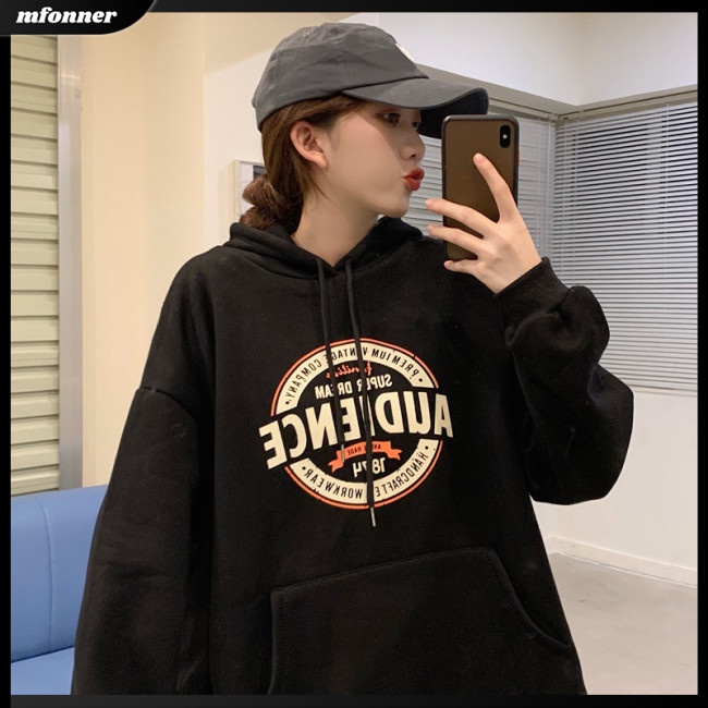 Áo Hoodie Dáng Chữ A Dài Tay Giữ Ấm Thời Trang